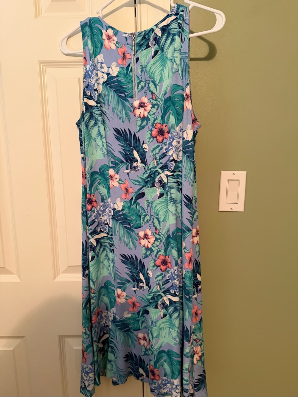 Tommy Bahama Blue Tropical Floral Dress